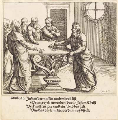 Platba Jidáše, 1547. od Augustin Hirschvogel