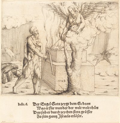The Sacrifice of Gideon, 1549. od Augustin Hirschvogel