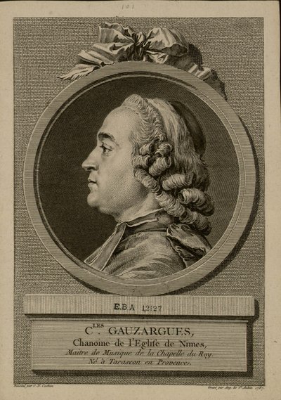 Portrét Charlese Gauzarguese 1725-1799, 1767. od Augustin Saint Aubin de