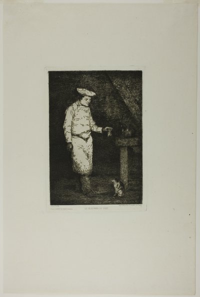 Kočičí oběd od Augustin Théodule Ribot