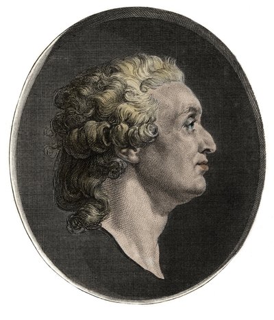 Portrét Marie Jean Antoine Nicolas de Cartat, markýz de Condorcet (1743 - 1794) po Augustinu Saint-Aubinovi - 1736-1807 - od Augustin de (after) Saint Aubin