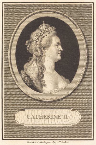 Kateřina II. od Augustin de Saint-Aubin