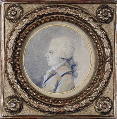 Wolfgang Amadeus Mozart (1756-1791) od Augustin de Saint Aubin