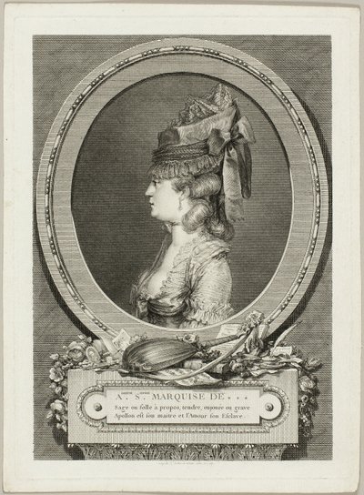 Adrienne-Sophie, Marquise von *** von Augustin de Saint-Aubin