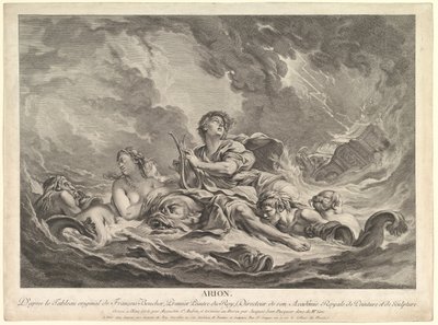 Arion, 1763-66 od Augustin de Saint Aubin
