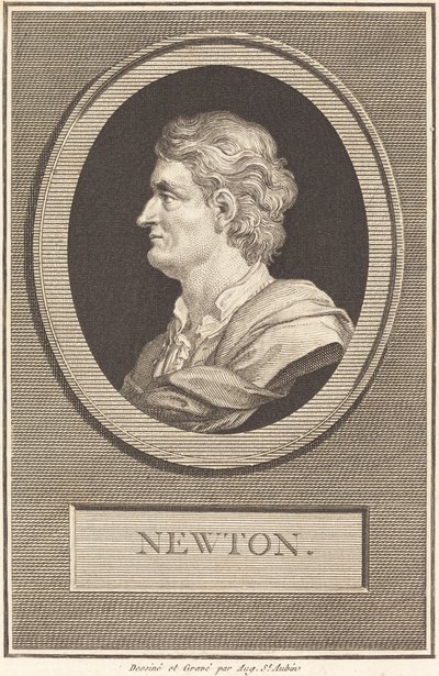 Isaac Newton od Augustin de Saint Aubin