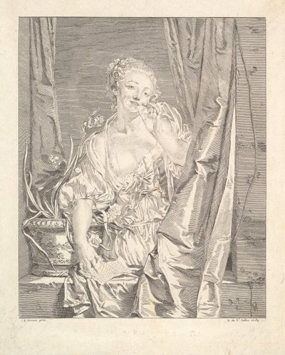Le Baiser poslal pusu. od Augustin de Saint Aubin