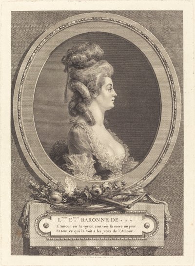Louise Emilie Baronka z *** od Augustin de Saint Aubin