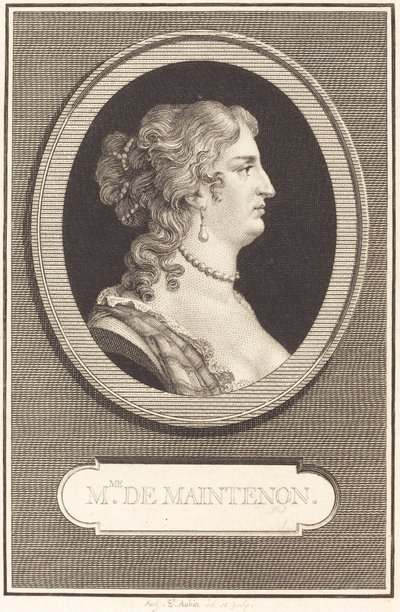 Madame de Maintenon od Augustin de Saint Aubin