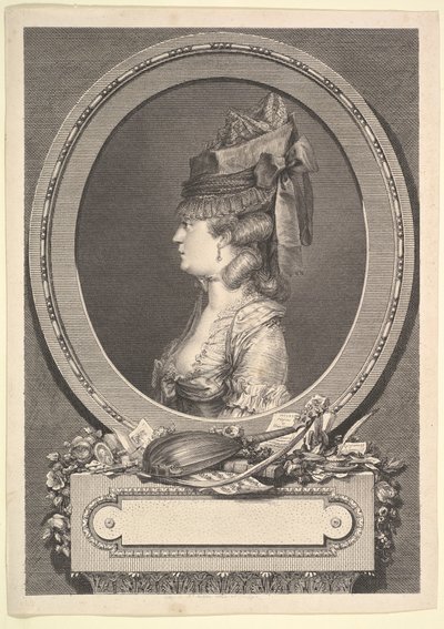 Portrét Adrienne-Sophie Marquise de ***, 1779. od Augustin de Saint Aubin