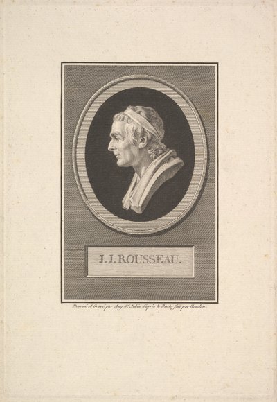 Portrét J. J. Rousseaua, 1801. od Augustin de Saint Aubin