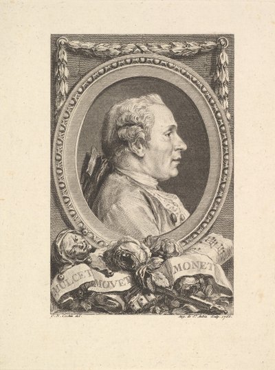Portrét Jean Monnet, 1765. od Augustin de Saint Aubin