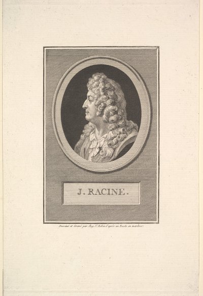 Portrét Jean Racine, 1800. od Augustin de Saint Aubin
