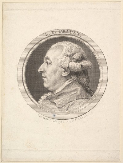 Portrét L. F. Praulta, 1787. od Augustin de Saint Aubin