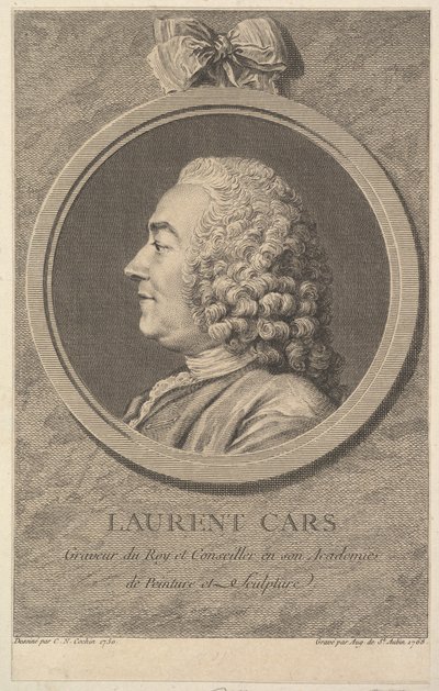 Portrét Laurenta Carse, 1768. od Augustin de Saint Aubin