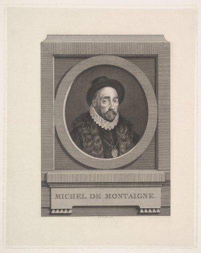 Portrét Michela de Montaigne 1533-1592, 1774. od Augustin de Saint Aubin