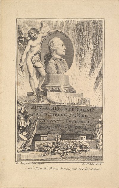 Portrét Pierra Laurenta de Belloy, ca. 1765. od Augustin de Saint Aubin