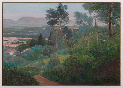 Pohled na Vignolu (olej na překližce) od Augusto Baracchi