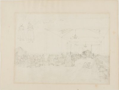 Studie pro jídelnu, azylový dům od Augustus Charles Pugin