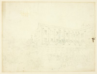 Studie pro Leaden Hall Market z mikrokosmu Londýna od Augustus Charles Pugin