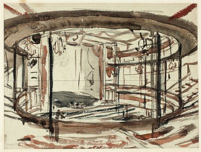 Studie pro divadlo Sadlers Wells od Augustus Charles Pugin