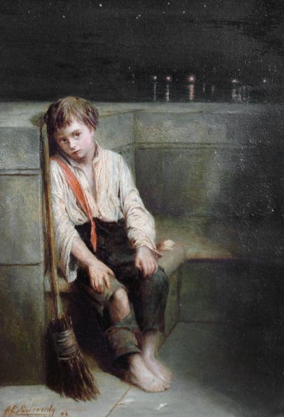 A London Jo - konec dne od Augustus Edwin Mulready