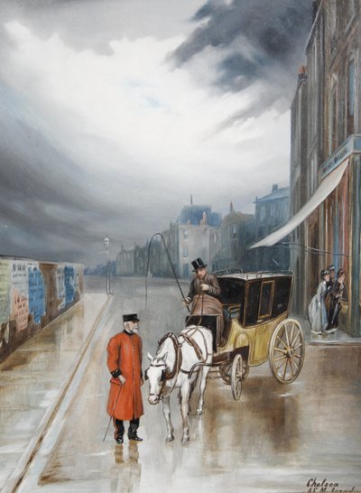 Po dešti - Chelsea od Augustus Edwin Mulready