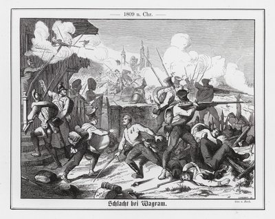 Bitva u Wagramu od Augustus J. Beck