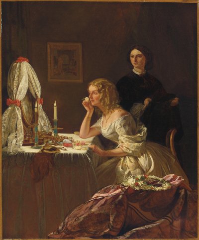 Mladá dáma na záchodě od Augustus Leopold Egg