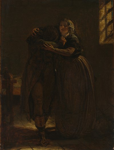 Studie na "Pojď si odpočinout v tomto lůně, můj vlastní zasažený drahý" od Augustus Leopold Egg