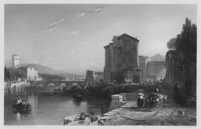 Port of Leghorn, z obrázku v galerii Vernon (rytina) od Augustus Wall (after) Callcott