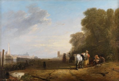 Scéna v Holandsku od Augustus Wall Callcott