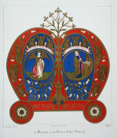 Monogram jména naší Blahoslavené Paní, z 