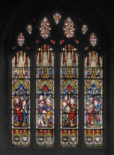 Biblické scény Davida a Saula, 1852 (vitráže) od Augustus Welby Northmore Pugin