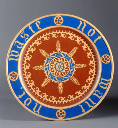 Talíř na chléb, vyrobený společností Minton and Company, kolem roku 1849 (keramický) od Augustus Welby Northmore Pugin