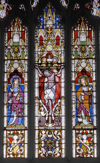 Ukřižování se svatými, 1851 (vitráže) od Augustus Welby Northmore Pugin