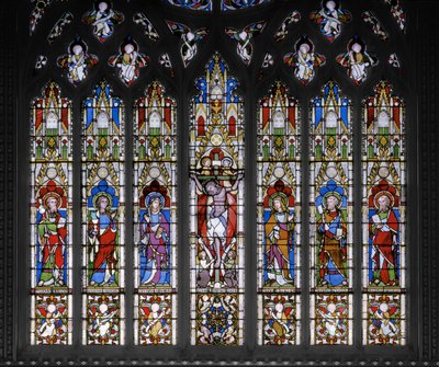 Ukřižování se svatými, 1851 (vitráže) od Augustus Welby Northmore Pugin