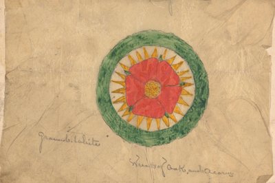Design pro věnec z dubu a žaludu, možná související s návrhy pro křeslo řečníka od Augustus Welby Northmore Pugin