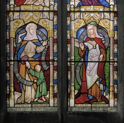 Hannah s mladým Samuelem a Dorcas, 1852 (vitráže) od Augustus Welby Northmore Pugin