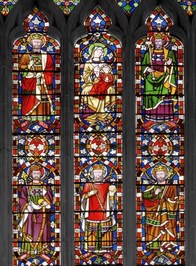 Jesseho strom, detail, 1848 (vitráž) od Augustus Welby Northmore Pugin