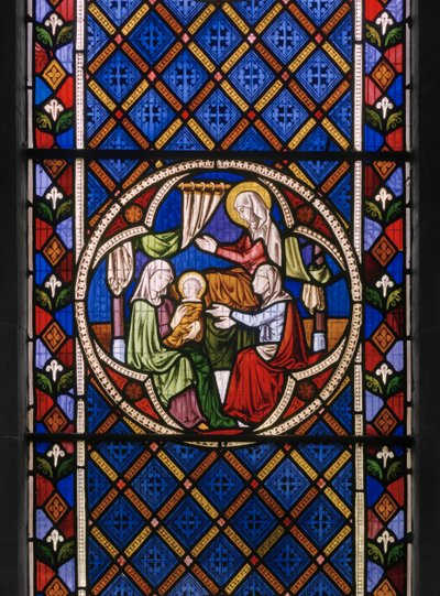 Život sv. Anny, detail, 1848 (vitráže) od Augustus Welby Northmore Pugin