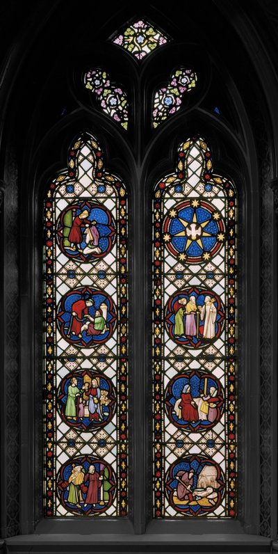 Seven Corporal Acts Of Mercy, c.1845 (vitráže) od Augustus Welby Northmore Pugin