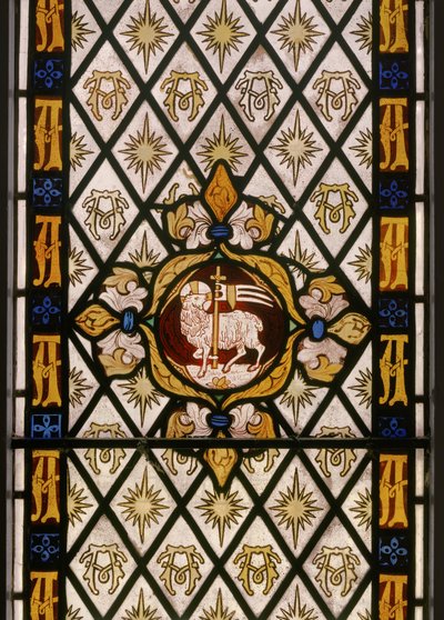 Beránek Boží, detail, 1842 (vitráž) od Augustus Welby Northmore Pugin