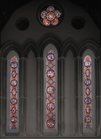Umučení Krista, východní okno, 1848-50 (vitráže) od Augustus Welby Northmore Pugin