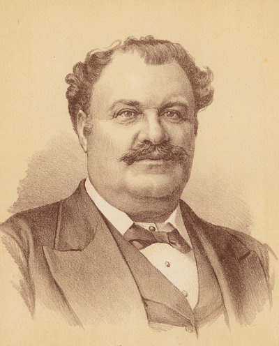 Clarence H Hannell (barevná litografie) od Australian School