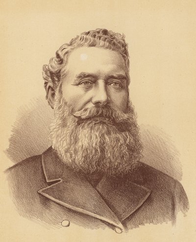 Ctihodný James White (barevná litografie) od Australian School