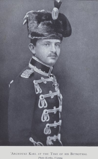 Arcivévoda Karl, později Karel I., císař rakouský (č/b foto) od Austrian Photographer