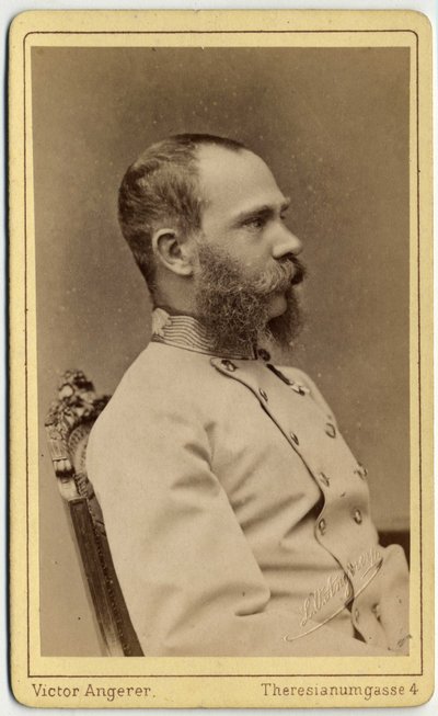 Portrét rakouského císaře Františka Josefa (1830-1916) a uherského krále (1867-1916), z rodu Habsburků-Lotrinska. Fotografie z dílny Victora Angerera ve Vídni. od Austrian Photographer