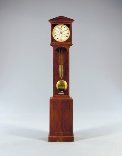 Měsíc trvající bodenstanduhr s časovou rovnicí a úplným kalendářem, 1806 od Austrian School