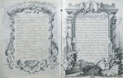 Rakouská ratifikace manželské smlouvy Marie-Antoinetty, rakouské arcivévodkyně s dauphinem Ludvíkem Francouzským, 23. dubna 1770 od Austrian School